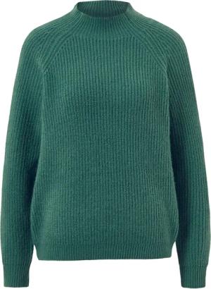 Tchibo - Grobstrickpullover mit Stehkragen - Damen - Gr. L - grün