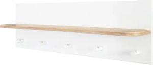roba Wandgardarobe »Ava« - 90x16,5x29cm - weiß - Holz / Holz