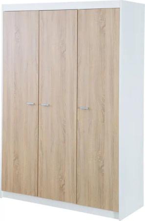 roba »Gabriella« 3-türiger Kleiderschrank - 130x52x190cm - weiß - Holz / Kunststoff