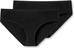 2 Schiesser Hipster - Damen - Gr. 38 - schwarz