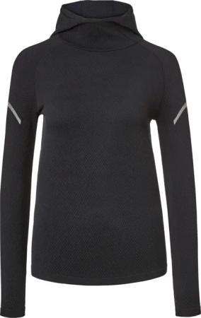Tchibo - Seamless-Funktionslaufshirt mit Kapuze - Damen - Gr. XL - anthrazit