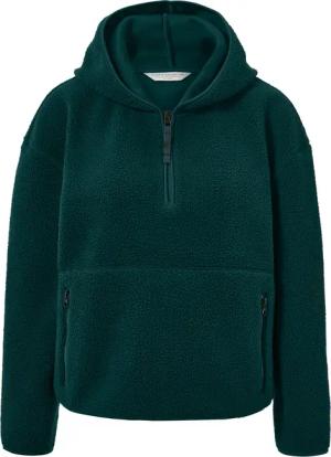 Tchibo - Teddy-Kapuzenpullover - Damen - Gr. M - dunkelgrün
