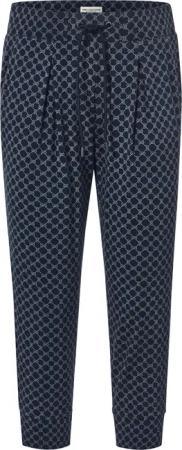 Tchibo - Bedruckte 3/4-Jerseyhose - Damen - Gr. S - dunkelblau/print