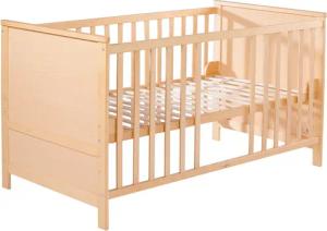 roba Kombi Kinderbett - 78x142x78cm - braun - Holz / Holz