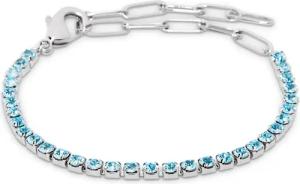 Tchibo - Tennisarmband mit Paperlinkkette - silber