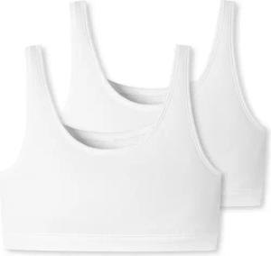 2 Schiesser Bustiers mit Bio-Baumwolle - Damen - Gr. 38 - weiß