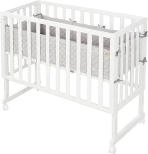 roba 3-in-1-Stuben-Beistellbett - 49,5x90x85,5cm - weiß - Holz / Kunststoff