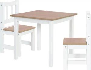 roba Kindersitzgruppe »Woody« - 56x56x48,5cm - weiß - Holz / Holz
