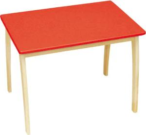 roba Kindertisch - 76x52x56cm - braun - Holz / Holz