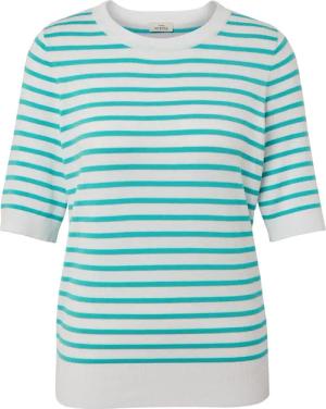 Tchibo - Gestreifter Feinstrickpullover - Damen - Gr. M - weiß/gestreift