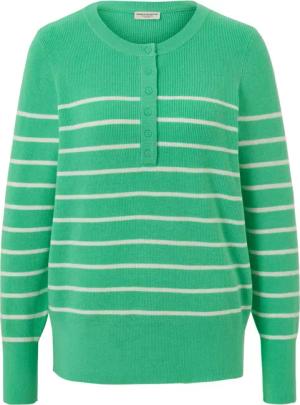 Tchibo - Gestreifter Feinstrickpullover - Damen - Gr. M - creme/gestreift