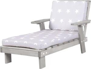 roba Outdoor-Kinderliege - 55x85x54cm - grau - Holz