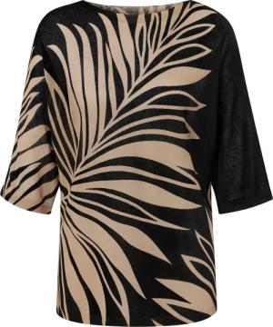 Tchibo - Bedruckter Feinstrickpullover - Damen - Gr. S - schwarz/print