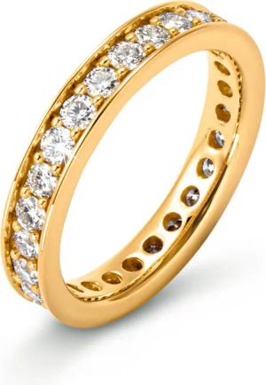 Tchibo - 585 Gold-Ring mit mind. 24 Brillanten - Gr. 17 - gold
