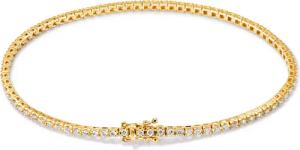 Tchibo - 585 Gold-Armband mit 81 Brillanten - gold