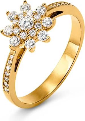 Tchibo - 585 Gold-Ring mit 31 Brillanten - Gr. 19 - gold