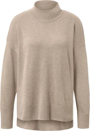 Tchibo - Feinstrickpullover mit Stehkragen - Damen - Gr. M - beige