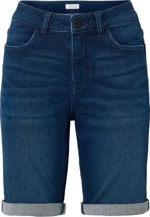 Tchibo - Bermuda-Jeans ‒ Fit »Lea« - Damen - Gr. 42 - dunkelblau