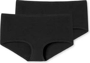 2 Schiesser Shorts mit Bio-Baumwolle - Damen - Gr. 36 - schwarz