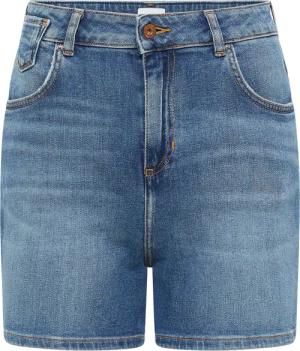 Mustang Damen Jeans-Short Style Charlotte blau mittel