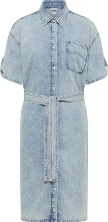 Mustang Damen Midikleid Style Camilla Dress hellblau