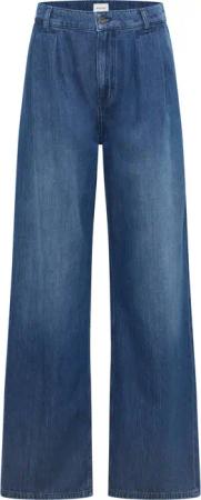 Mustang Damen Jeans Style Luise Wide mittelblau