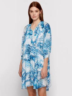 Boss Sommerkleid Difloru 50454550 Blau Oversize