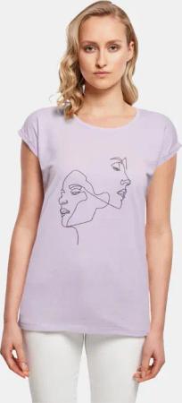 Mister Tee Ladies One Line Extended Shoulder