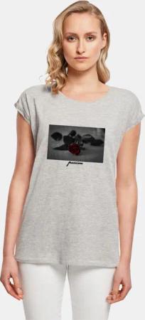 Mister Tee Ladies Passion Rose Extended Shoulder