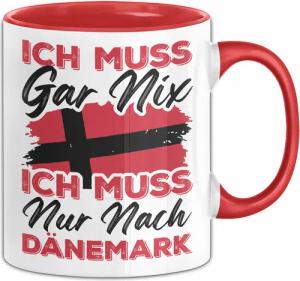 Trendation Tasse Dänemark Tasse Geschenk Ich