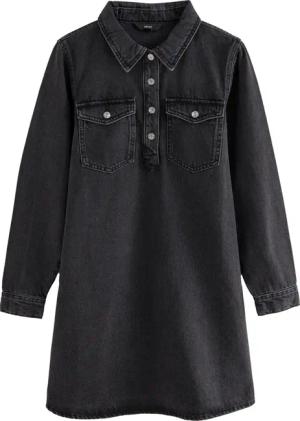 Next Jeanskleid Jeans-Minikleid mit halber Knopfleiste