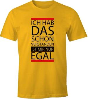 MoonWorks Print-Shirt Herren T-Shirt - Ich