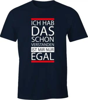 MoonWorks Print-Shirt Herren T-Shirt - Ich