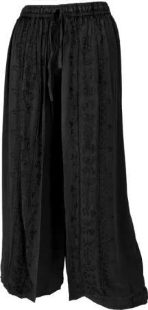 Guru-Shop Relaxhose Palazzohose, langer Boho Hosenrock,