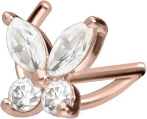 PIERCINGLINE Nasenpiercing 14/18 Karat Gold Nasenstecker