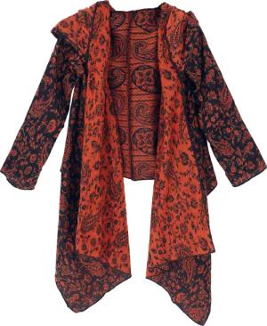 Guru-Shop Langjacke Offener Boho Cardigan, plus
