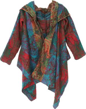 Guru-Shop Langjacke Offener Boho Cardigan, plus