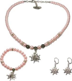 Alpenflüstern Ketten-Set Trachtenschmuck-Set Perlen-Trachtenkette, Armband &