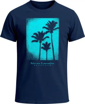 Neverless Print-Shirt Herren T-Shirt Palmen Fotoprint