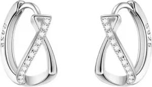 ELLAWIL Paar Creolen Ohrschmuck Damenohrringe Zirkonia