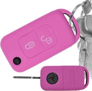 mt-key Schlüsseltasche Autoschlüssel Softcase Silikon Schutzhülle