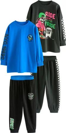 Next Pyjama 2er-Pack Schlafanzüge mit langen
