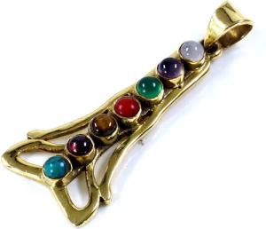 Guru-Shop Kettenanhänger 7 Chakren Amulett `Yogi`