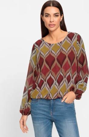 heine Klassische Bluse Druckbluse