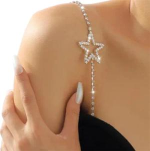 RWEUOQ Kettengürtel 1 Paar Strass-BH-Schulterriemen Damen