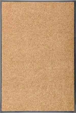 vidaXL Fußmatte Fußmatte Waschbar Creme 60x90