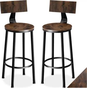 tectake Barhocker 2er Set Barhocker, mit