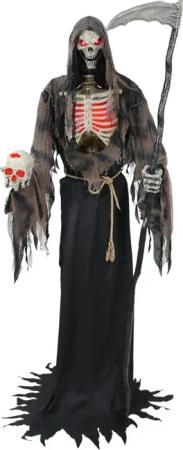Horror-Shop Dekoobjekt Riesiger Grim Reaper Animatronic