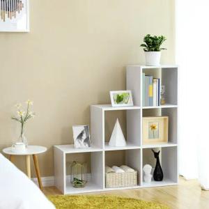 VASAGLE Bücherregal Raumteiler, Würfelregal, freistehend
