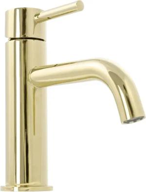 wohnwerk.idee Badarmatur Waschbeckenarmatur Wasserhahn Gold Einhebelmischer